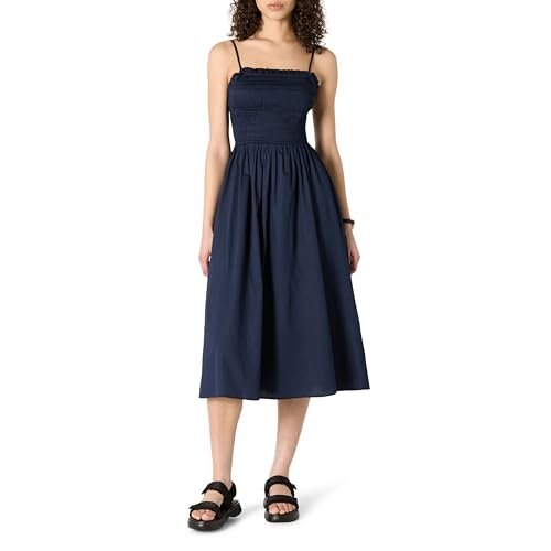 August Sky Women's Smocked Bodice Midi Dress