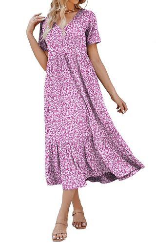 August Sky Women's Tiered Maxi Sundress